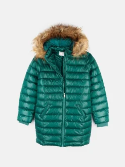 GATE Przedłużana, ocieplana kurtka zimowa ze sztucznym futerkiem|Dzieci Dziewczynki·Ostatnie Sztuki Ubrania Dla Dziewczynek|Dziewczynki·Kurtki I Płaszcze