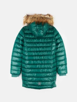 GATE Przedłużana, ocieplana kurtka zimowa ze sztucznym futerkiem|Dzieci Dziewczynki·Ostatnie Sztuki Ubrania Dla Dziewczynek|Dziewczynki·Kurtki I Płaszcze