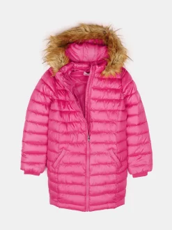 GATE Przedłużana, ocieplana kurtka zimowa ze sztucznym futerkiem|Dzieci Dziewczynki·Kurtki I Płaszcze