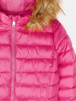 GATE Przedłużana, ocieplana kurtka zimowa ze sztucznym futerkiem|Dzieci Dziewczynki·Kurtki I Płaszcze