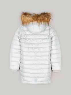 GATE Przedłużana, ocieplana kurtka zimowa ze sztucznym futerkiem|Dzieci Dziewczynki·Kurtki I Płaszcze