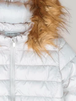 GATE Przedłużana, ocieplana kurtka zimowa ze sztucznym futerkiem|Dzieci Dziewczynki·Kurtki I Płaszcze