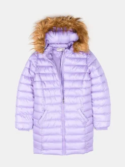 GATE Przedłużana, ocieplana kurtka zimowa ze sztucznym futerkiem|Dzieci Dziewczynki·Kurtki I Płaszcze