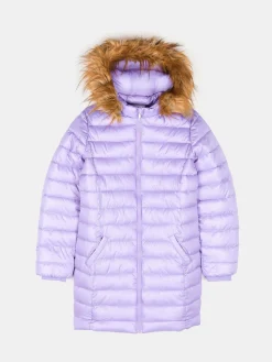 GATE Przedłużana, ocieplana kurtka zimowa ze sztucznym futerkiem|Dzieci Dziewczynki·Kurtki I Płaszcze