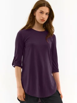 GATE Przedłużona koszulka z rękawami 3/4| Koszulki I Topy·Koszulki