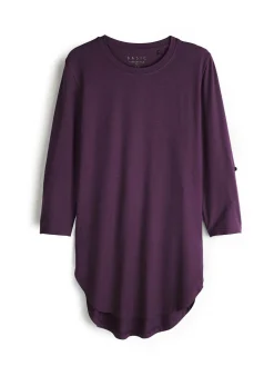 GATE Przedłużona koszulka z rękawami 3/4| Koszulki I Topy·Koszulki