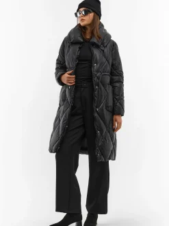 GATE Przedłużona kurtka metaliczna| Kurtki I Płaszcze·Kurtki Zimowe|Kurtki I Płaszcze·Pikowana Kurtka