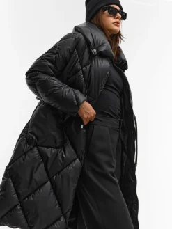 GATE Przedłużona kurtka metaliczna| Kurtki I Płaszcze·Kurtki Zimowe|Kurtki I Płaszcze·Pikowana Kurtka