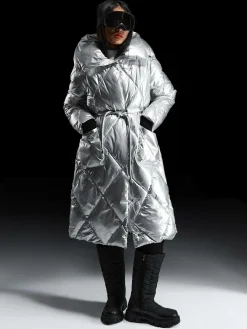 GATE Przedłużona kurtka metaliczna| Kurtki I Płaszcze·Kurtki Zimowe|Kurtki I Płaszcze·Pikowana Kurtka