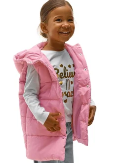 GATE Przedłużona pikowana kamizelka|Dzieci Dziewczynki·Kurtki I Płaszcze