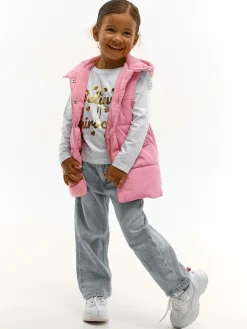 GATE Przedłużona pikowana kamizelka|Dzieci Dziewczynki·Kurtki I Płaszcze