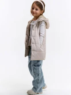 GATE Przedłużona pikowana kamizelka|Dzieci Dziewczynki·Kurtki I Płaszcze