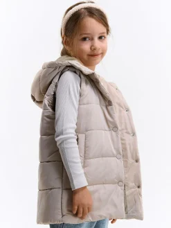 GATE Przedłużona pikowana kamizelka|Dzieci Dziewczynki·Kurtki I Płaszcze
