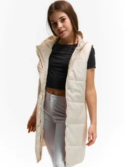 GATE Przedłużona pikowana kamizelka|Dzieci Dziewczynki·Kurtki I Płaszcze