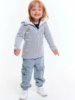 GATE Przejściowa kurtka zapinana na suwak z kapturem i pluszową podszewką dla dziewczynek|Dzieci Dziewczynki·Kurtki I Płaszcze