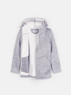 GATE Przejściowa kurtka zapinana na suwak z kapturem i pluszową podszewką dla dziewczynek|Dzieci Dziewczynki·Kurtki I Płaszcze