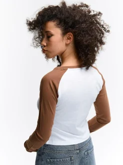 GATE Raglanowa koszula z nadrukiem| Koszulki I Topy·Koszulki|Koszulki I Topy·Koszulki Z Nadrukiem