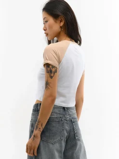 GATE Raglanowa koszula z nadrukiem| Koszulki I Topy·Koszulki|Koszulki I Topy·Koszulki Z Nadrukiem