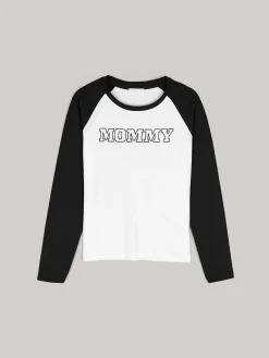 GATE Raglanowa koszula z nadrukiem| Koszulki I Topy·Koszulki|Koszulki I Topy·Koszulki Z Nadrukiem