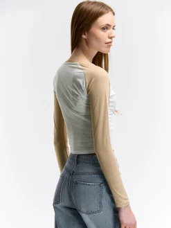 GATE Raglanowa koszula z nadrukiem| Koszulki I Topy·Koszulki Z Nadrukiem|Koszulki I Topy·Koszulki