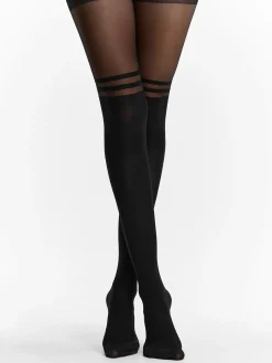 GATE Rajstopy nylonowe z efektem podkolanówek 40 DEN| Bielizna·Rajstopy|Akcesoria·Pończochy