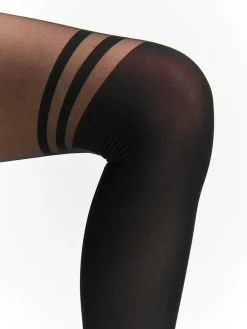 GATE Rajstopy nylonowe z efektem podkolanówek 40 DEN| Bielizna·Rajstopy|Akcesoria·Pończochy