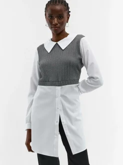 GATE Rozszerzona koszula|Damskie Koszulki I Topy·Koszule Damskie