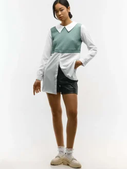 GATE Rozszerzona koszula|Damskie Koszulki I Topy·Koszule Damskie