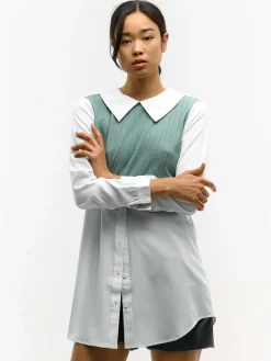 GATE Rozszerzona koszula|Damskie Koszulki I Topy·Koszule Damskie