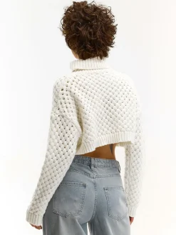 GATE Rozszerzony krótki golf| Swetry I Bluzy·Swetry|Swetry I Bluzy·Dzianinowe Golfy