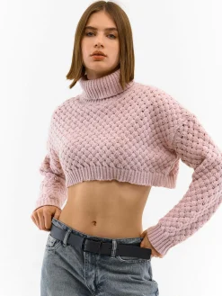 GATE Rozszerzony krótki golf| Koszulki I Topy·Golfy|Swetry I Bluzy·Swetry