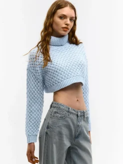 GATE Rozszerzony krótki golf| Koszulki I Topy·Golfy|Swetry I Bluzy·Swetry