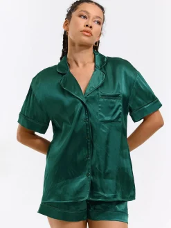 GATE Satynowa koszula od piżamy| Bielizna·Bielizna Nocna