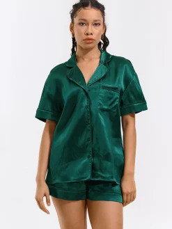 GATE Satynowa koszula od piżamy| Bielizna·Bielizna Nocna