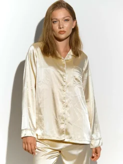 GATE Satynowa koszula od piżamy| Bielizna·Bielizna Nocna