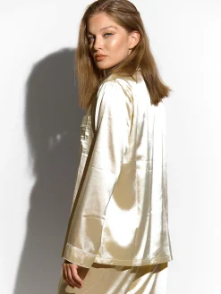 GATE Satynowa koszula od piżamy| Bielizna·Bielizna Nocna