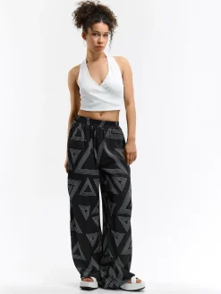 GATE Satynowe spodnie| Spodnie·Spodnie