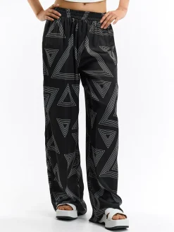 GATE Satynowe spodnie| Spodnie·Spodnie