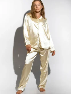GATE Satynowe spodnie od piżamy| Bielizna·Bielizna Nocna
