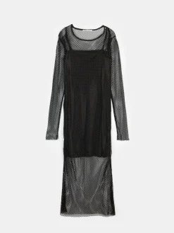 GATE Siateczkowa sukienka midi| Kategorie·Sukienki