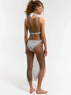 GATE Siateczkowa sukienka z kryształkami| Kategorie·Akcesoria Plażowe|Kategorie·Sukienki