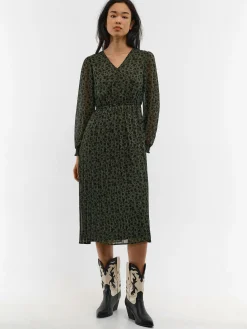 GATE Siateczkowa sukienka z nadrukiem| Kategorie·Sukienki