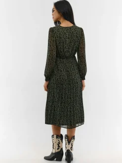 GATE Siateczkowa sukienka z nadrukiem| Kategorie·Sukienki