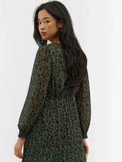 GATE Siateczkowa sukienka z nadrukiem| Kategorie·Sukienki