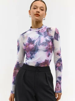 GATE Siateczkowy golf z nadrukiem| Koszulki I Topy·Topy|Koszulki I Topy·Golfy