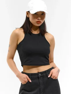 GATE Skrócony, elastyczny top bez rękawów| Koszulki I Topy·Podkoszulki ☀️|Koszulki I Topy·Crop Top ☀️