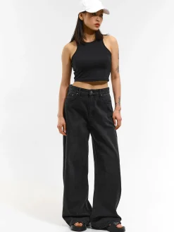 GATE Skrócony, elastyczny top bez rękawów| Koszulki I Topy·Podkoszulki ☀️|Koszulki I Topy·Crop Top ☀️