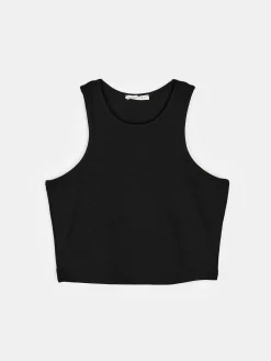 GATE Skrócony, elastyczny top bez rękawów| Koszulki I Topy·Podkoszulki ☀️|Koszulki I Topy·Crop Top ☀️