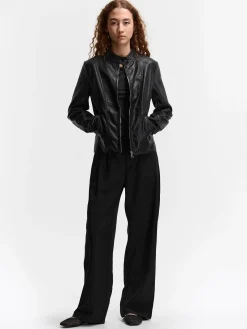 GATE Skórzana kurtka| Kurtki I Płaszcze·Kurtki Przejściowe