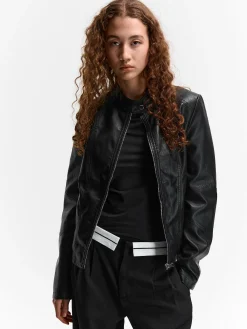 GATE Skórzana kurtka| Kurtki I Płaszcze·Kurtki Przejściowe